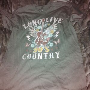 Vintage Country Music Graphic Tee - Gray